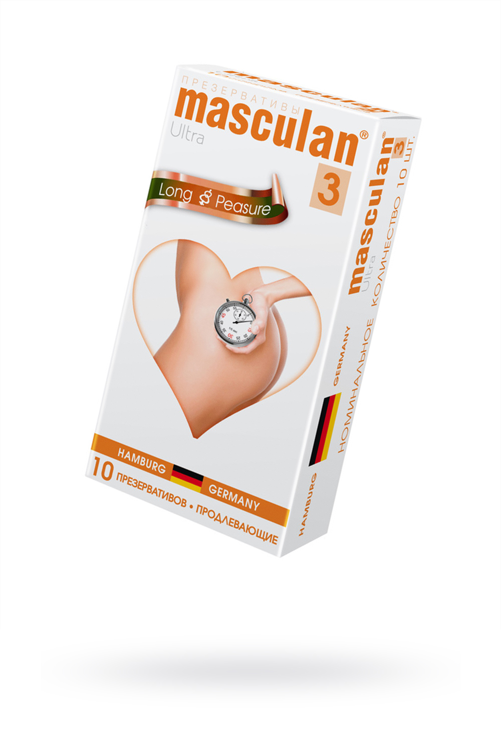 Презервативы Masculan Ultra 3,  10 шт.  Кольца и пупырышки с анестетиком (Long Pleasure)   ШТ фото