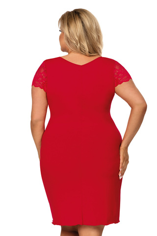 Красная сорочка Tess с V-образным вырезом горловины