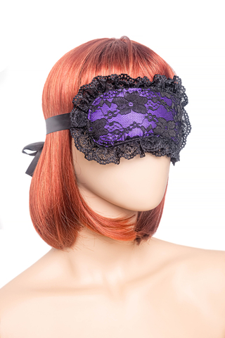 Набор для ролевых игр, фиолетовый (кружевная маска, кружевные наручники), (в пакете)