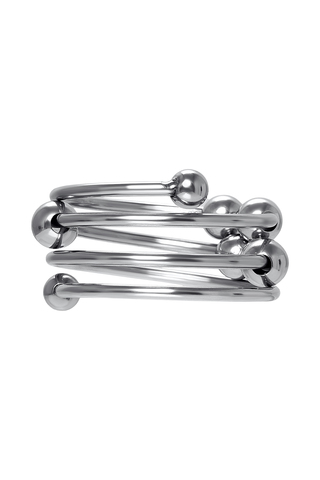 Кольцо под головку пениса Metal by TOYFA, металл, серебристое, Ø 4 см