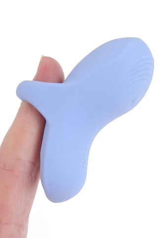 Вибромассажёр на палец Fuzu Sensa, голубой