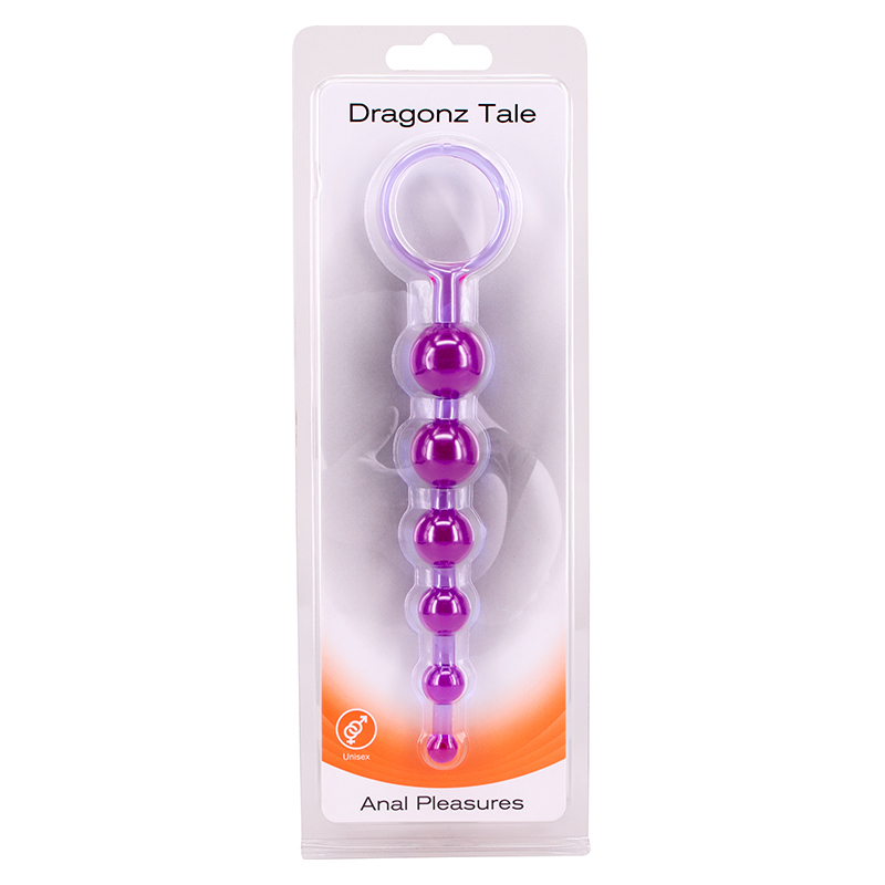Анальная цепочка фиолетовая DRAGONZ TALE ANAL фото