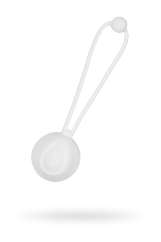 Вагинальный шарик L'EROINA by TOYFA Lily, силикон, белый, 10,5 см