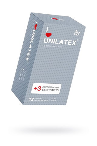 Презервативы Unilatex, dotted, латекс, точечные, 18 см, 5,4 см, 15 шт.