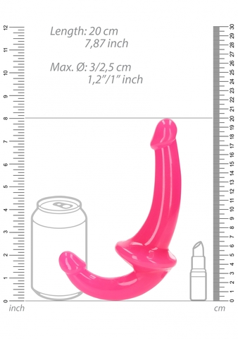 Страпон безремневой люминисцентный - 13,5 см
