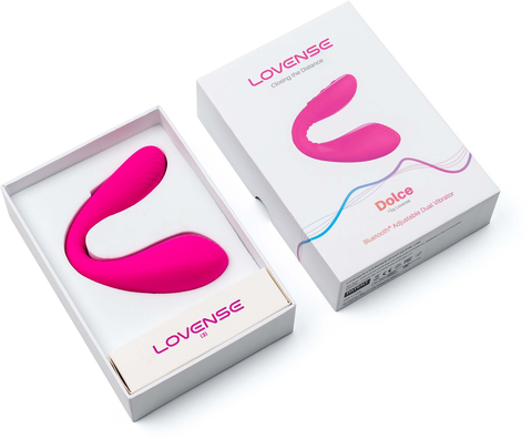 Парный вибромассажер Dolce, розовый