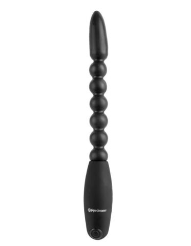Анальный вибростимулятор с гибким хребтом Flexa-Pleaser Power Beads