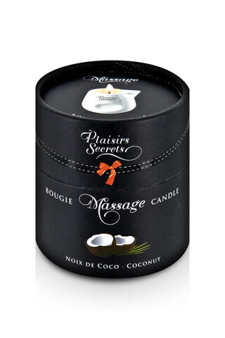 Свеча с массажным маслом, Кокос, 80 мл. MASSAGE CANDLE COCONUT
