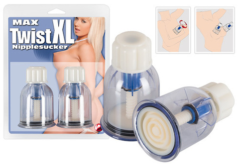 Max Twist XL Nippel Sucker Помпа поршневая женская для сосков 2 шт