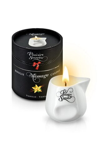 Свеча с массажным маслом, Ваниль, 80 мл. MASSAGE CANDLE VANILLA