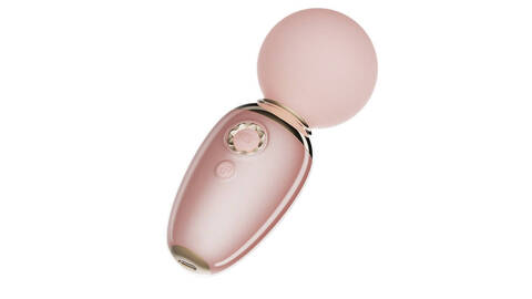Мини-вибромассажёр с функцией нагрева AVA, розовый