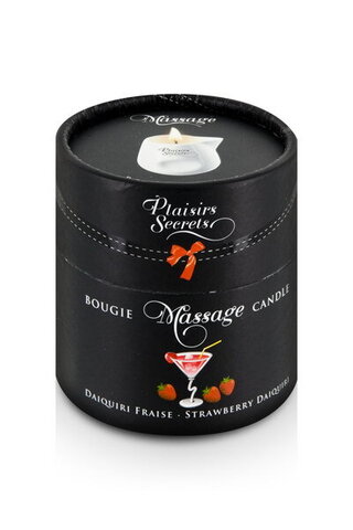 Свеча с массажным маслом, Клубничный Дайкири, 80 мл. MASSAGE CANDLE