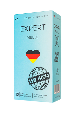 Презервативы EXPERT Ribbed Germany 12шт. (ребристые)