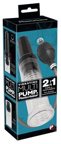 Вибропомпа-мастурбатор Vibrating Multi Pump & Masturbator