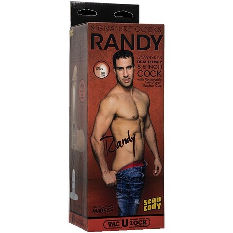 Фаллоимитатор с мошонкой на съемной присоске слепок порно-звезды RANDY Signature Cocks - Randy 8.5 ULTRASKYN™ Cock with Removable Vac-U-Lock™ Suction Cup