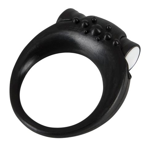 Эрекционное виброкольцо черное Vibro-penis Ring by Sweet Smile