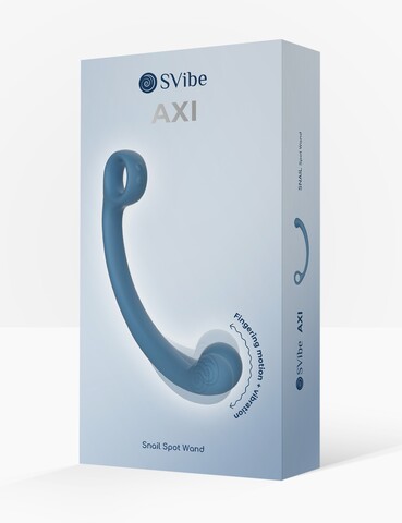Универсальный вибромассажер SVibe Snail AXI Spot Wand, голубой