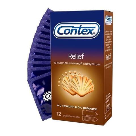 Презерватив Contex №12 Relief микс