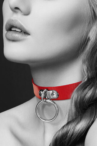 Чокер с кольцом COLLIER FETISH ROUGE