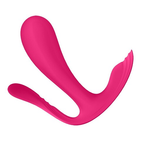 Top Secret+ анально-вагинальный вибромассажер со стимулятором клитора, розовый