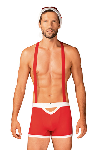 Хо-хо-хо! Стильный мужской костюм Санты — то, что нужно долгими зимними вечерами! Соблазнительные бо