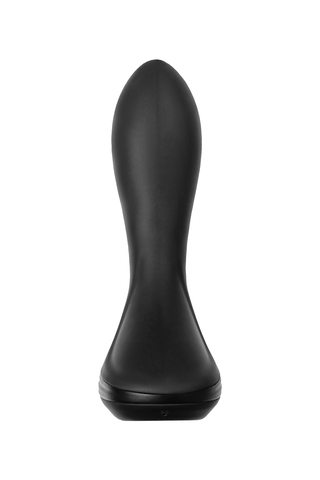 Надувная анальная вибровтулка POPO Pleasure Phoenix, силикон, черный, 13,5 см
