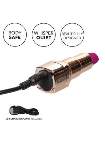 Перезарежаемый миниатюрный вибромассажер в виде помады Hide & Play Rechargeable Lipstick