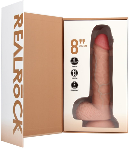 Фаллоимитатор с функцией вибрации и пенетрации - 8 / 20,5 cm - Flesh