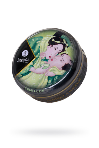 Массажное аромамасло Shunga Zenitude с ароматом зелёного чая, 30 мл