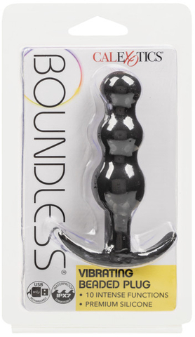 Анальная виброёлочка для ношения Boundless Vibrating Beaded Plug