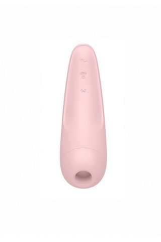 Вакуумно-волновой стимулятор Satisfyer Curvy 2+ с возможностью управления через приложение - розовый