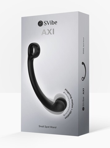 Универсальный вибромассажер SVibe Snail AXI Spot Wand, чёрный