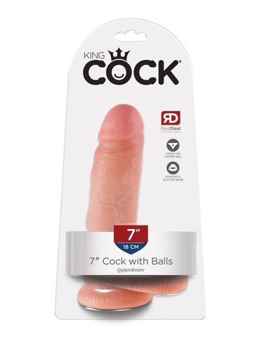 7 Cock with Balls Фаллоимитатор реалистик на присоске