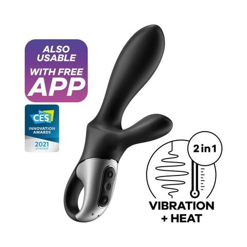 Вибратор-кролик Heat Climax + с функцией нагрева