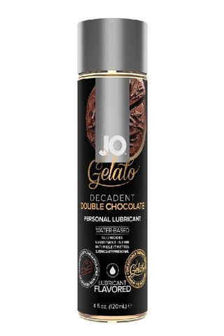 Вкусовой лубрикант "Яркий вкус двойного шоколада" / Gelato Decadent Double Chocolate 4oz - 120 мл.