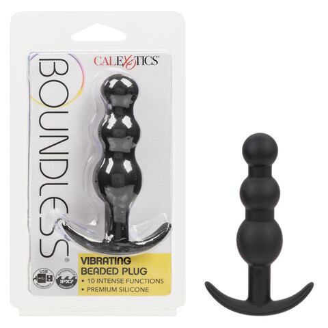 Анальная виброёлочка для ношения Boundless Vibrating Beaded Plug