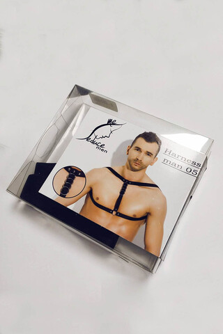 Черная портупея Harness man 05