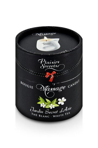 Свеча с массажным маслом, Белый чай, 80 мл. MASSAGE CANDLE WHITE TEA