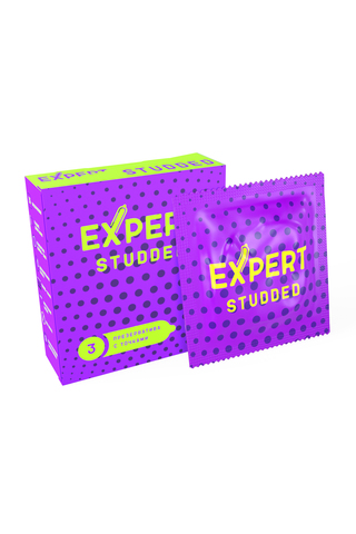 Презервативы EXPERT Studded, облегающие, точечные,  3 шт.