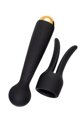 Вибратор с насадкой Svakom Emma NEO, черный (в пакете)