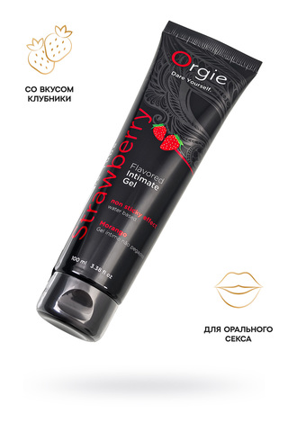 Интимный гель ORGIE LUBE TUBE, водная основа, с клубничным вкусом, 100 мл