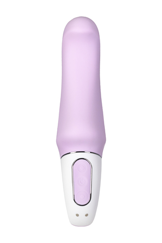Нереалистичный вибратор Satisfyer Vibes Charming Smile, силикон, фиолетовый, 18,7 см.