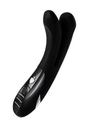 Вибратор Mystim Tingling Apart, силиконовый с электростимуляцией черный, 27 см