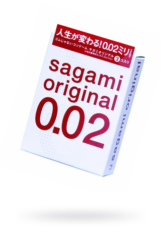 Презервативы Sagami Original 0.02  УЛЬТРАТОНКИЕ,гладкие №3